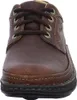 A close-up, front view of a brown leather shoe. Anteprima dell’immagine prodotto