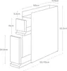 Portaspezie Yamazaki in metallo bianco 50x52x12cm con 2 Anteprima dell’immagine prodotto 11