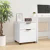 Cartella mobile con rotelle Bianco 45x38x54 cm Materiale a Anteprima dell’immagine prodotto 2