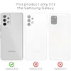 Three different Samsung Galaxy phone models are shown side-by-side to indicate compatibility. The first model, Galaxy A33, has a green checkmark indicating compatibility, while the other two, Galaxy A32 and Galaxy A31, have red 'X' marks indicating incompa Produktbild-Vorschau