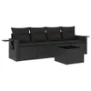 The Living Store 5-tlg. Garten-Sofagarnitur mit Kissen Produktbild-Vorschau 3