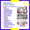 Übersicht des 72-teiligen Beautycase-Inhalts mit Lidschatten, Rouge, Highlighter, Lipgloss, Mascara, Pinseln und Make-up-Zubehör.  Vorschlag 2: Anteprima dell’immagine prodotto