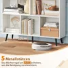 COSTWAY półka na książki z przegródkami, półka stojąca z 3 Podgląd zdjęcia produktu 6