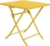 Quadratischer klappbarer gartentisch "greensboro" senfgelb Produktbild-Vorschau 1