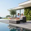 Mucola Mobili da giardino Polyrattan Lounge Chair Sofa Anteprima dell’immagine prodotto 5