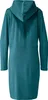 The back view of a teal hooded robe. Produktbild-Vorschau