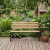di volio Gartenbank TARZO - Beige, Sitzbank mit Lehne für Produktbild-Vorschau 2