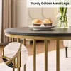 CLIPOP : Lot de 2 tables basses rondes imitation marbre, Voir les images du produit 4