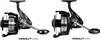 Two fishing reels are displayed side-by-side against a white background. Produktbild-Vorschau