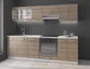 Kuchyně 240/240 cm LIAN 1 - dub lanýž / bílá + dřez a Náhled obrázku produktu 1