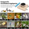 2er Set Vogelkäfig-Zubehör, Edelstahlnapf & Holzsitzstange, Produktbild-Vorschau 7