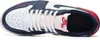 A top-down view of a Nike Air Jordan 1 Retro Low sneaker. Voir les images du produit
