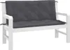 vidaXL Coussin pour banc de jardin Anthracite 120x(50+50)x7 Voir les images du produit 17