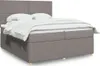 Boxspringbett mit Matratze Taupe 200x200 cm Stoff Produktbild-Vorschau 2