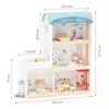 4iQ Große Holzpuppenhaus ULA 39,3x13,5x41,5 cm mit Zubehör Produktbild-Vorschau 3