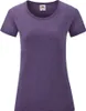 Fruit Of The Loom Lady-Fit Damen T-Shirt BC1354 (M) (Lila Produktbild-Vorschau 1