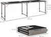 Outsunny Bierpongtisch Klappbar und Höhenverstellbar, 240 x Produktbild-Vorschau 3