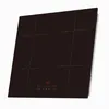 A black induction cooktop with red digital displays and controls, shown from a slightly elevated diagonal angle against a white background. Produktbild-Vorschau