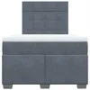 vidaXL Boxspringbett mit Matratze Dunkelgrau 120x190 cm Produktbild-Vorschau 6