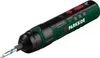 A cordless electric screwdriver with a bit inserted, shown against a white background. Produktbild-Vorschau