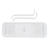 A white air conditioner deflector and two white mounting brackets are shown against a white background. Náhľad obrázku produktu