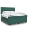 Boxspringbett mit Matratze Dunkelgrün 180x200 cm Samt Produktbild-Vorschau 2