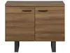 BELIANI Příborník z tmavého dřeva MDF deska kov 79 x 94 x Náhled obrázku produktu 4