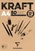 Clairefontaine 5x Block Kraftpapier, geleimt, 100 Blatt A4 Produktbild-Vorschau 1