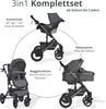 BRONEA® EXQUISE 2.0 Kombi-Kinderwagen 3-in-1 mit MATRATZE & Produktbild-Vorschau 3