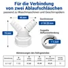 Doppel-Schlauchanschluss Verbinder 1 1/2 Zoll für Produktbild-Vorschau 2