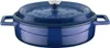 A blue enameled cast iron pot with a lid. Anteprima dell’immagine prodotto