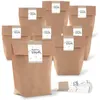 50 kleine Papiertüten braun natur 16,5 x 26 x 6,6 cm + 50 Produktbild-Vorschau 1