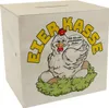 Eierkasse Spardose aus Holz - ich bin ein glückliches Huhn Produktbild-Vorschau 1