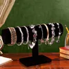 Belle Vous T Bar Schmuckständer Schwarz, Samt Armbandhalter Produktbild-Vorschau 13