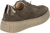 A side view of a brown women's sneaker with a thick sole. Náhľad obrázku produktu