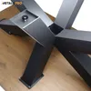 Close-up of a table base with a wooden tabletop. Produktbild-Vorschau