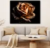 MuchoWow® - Leinwandbilder - Rose - Gold - Floral - Produktbild-Vorschau 6