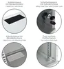 Serverschrank 10 Zoll, 6 HE, HMF Netzwerkschrank 31,2 x 30 Produktbild-Vorschau 4