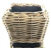 VAN DER LEEDEN DRYPOT® Rattan Pflanzgefäß Grau 48 x 48 x 37 Produktbild-Vorschau 1