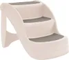 vidaXL Scala per cani a 3 gradini pieghevole crema 50x38x38 Anteprima dell’immagine prodotto 1