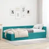 vidaXL Struttura letto ad angolo con testiera turchese 90 Anteprima dell’immagine prodotto 2