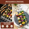 bremermann Lot de 6 piques à barbecue avec 2 supports, Voir les images du produit 3
