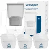 Wessper D2 BOROSILICATE Wasserfilterkanne 3 L Grau – Produktbild-Vorschau 1