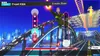 A video game interface showing a character performing a 'Front Kick' exercise in a virtual environment. Produktbild-Vorschau