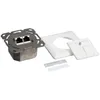Logilink Cat.6A Anschlussdose, 2x RJ45,weiß, waagerecht Produktbild-Vorschau 2