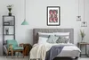 MuchoWow® MuchoWow® Gerahmtes Poster Blumen - Schmetterling Produktbild-Vorschau 5