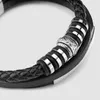 SERASAR | Bracciale in pelle per uomo [Shine] in acciaio Anteprima dell’immagine prodotto 8