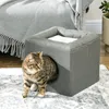 PawHut Tana per gatti, casetta per gatti, a 2 piani, cuccia Anteprima dell’immagine prodotto 2