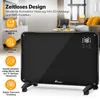 TRESKO Glaskonvektor Glasheizung 2000W APP WiFi schwarz | Produktbild-Vorschau 2