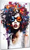 Pop Art Frau mit Sonnenbrille Leinwandbild Wandbild Produktbild-Vorschau 1